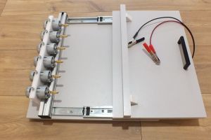 Frames drilling machine with 3 heads